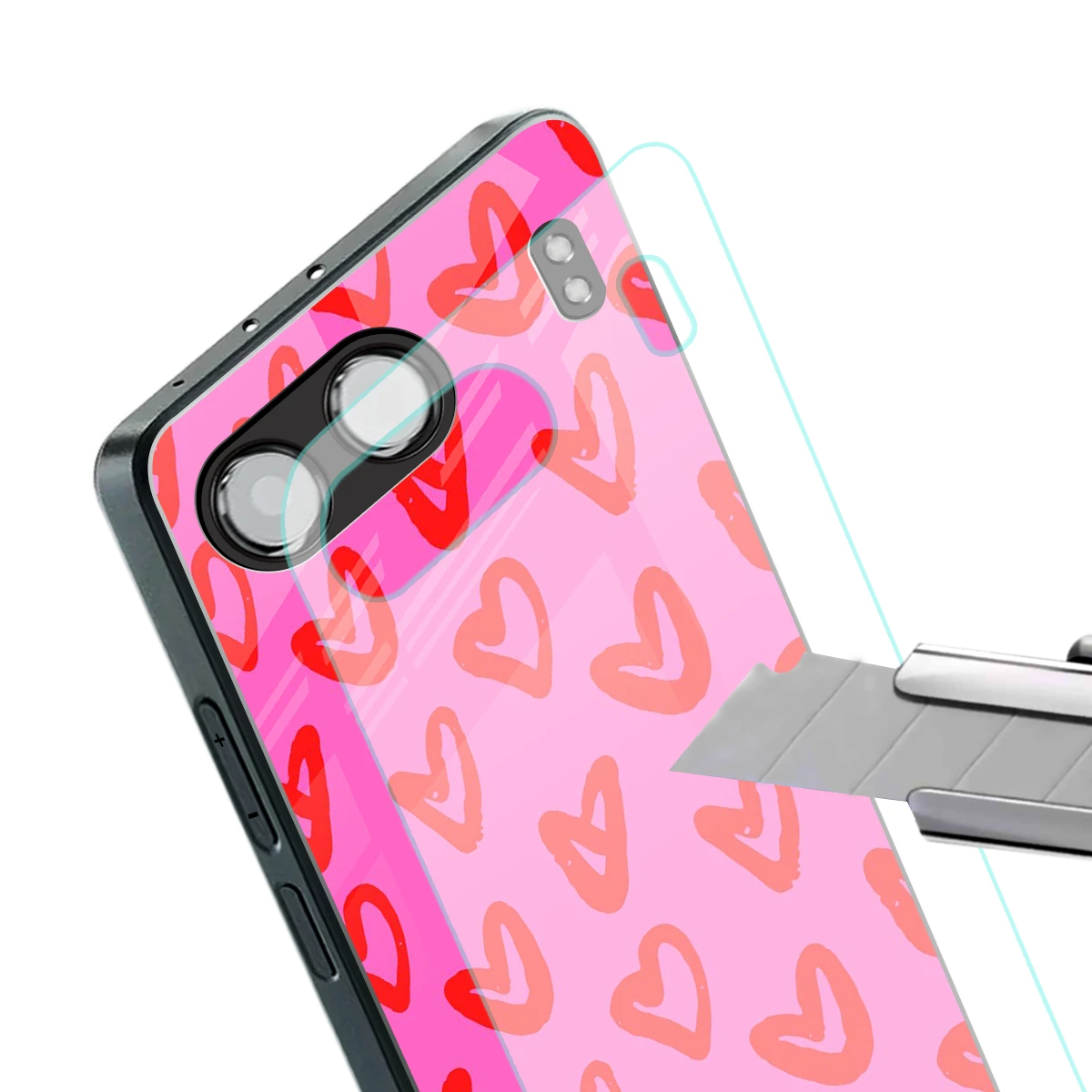 Heart Bloom stylish phone case for oneplus nord 4 | glossy glass and slim fit