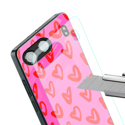 Heart Bloom stylish phone case for oneplus nord 4 | glossy glass and slim fit