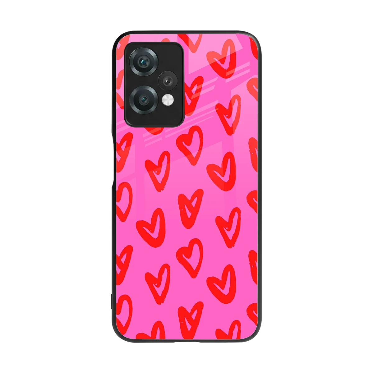 Heart Bloom back phone cover | glass case for oneplus nord ce 2 lite
