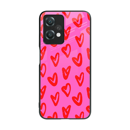 Heart Bloom back phone cover | glass case for oneplus nord ce 2 lite