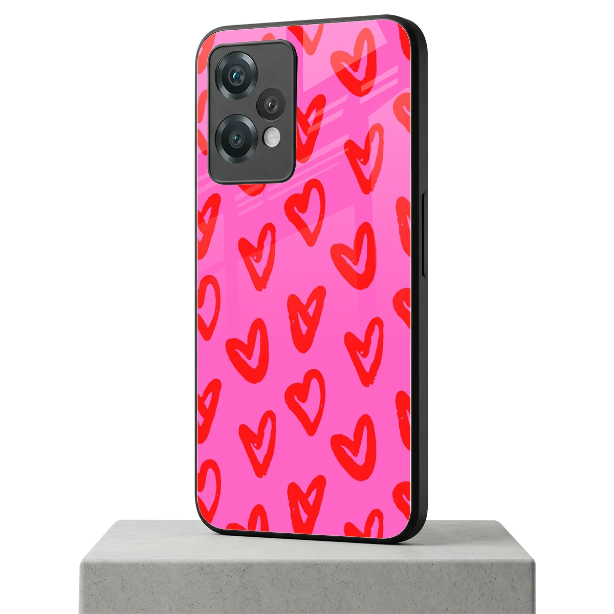 Heart Bloom oneplus nord ce 2 lite mobile cover | shockproof glass phone case