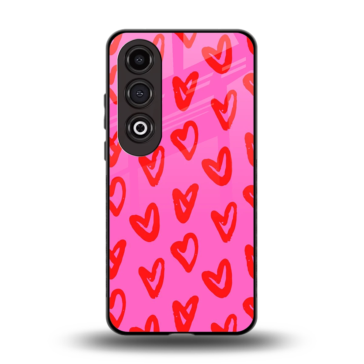 Heart Bloom back phone cover | glass case for oneplus nord ce 4