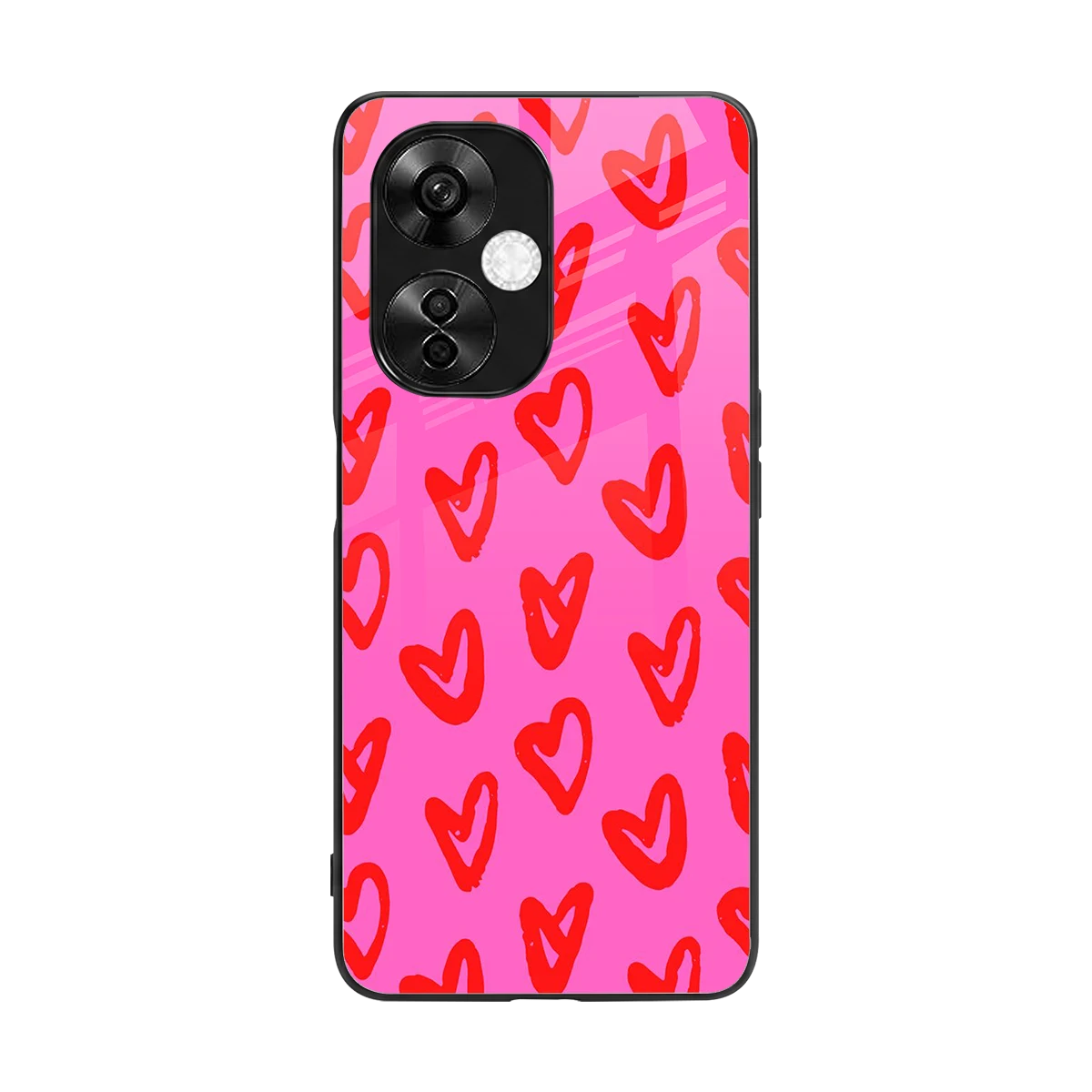 Heart Bloom back phone cover | glass case for oneplus nord ce 3 lite