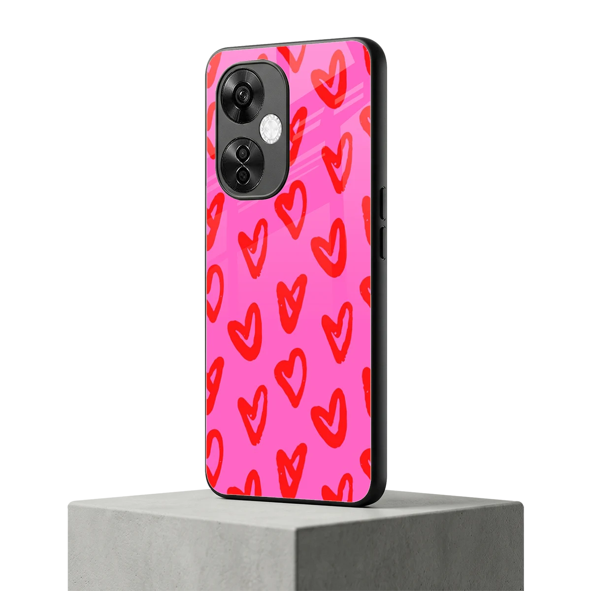 Heart Bloom oneplus nord ce 3 lite mobile cover | shockproof glass phone case