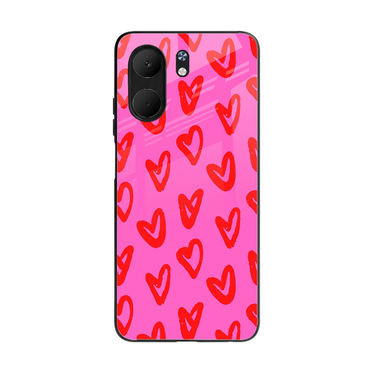 Heart Bloom back phone cover | glass case for oppo a5x 5g