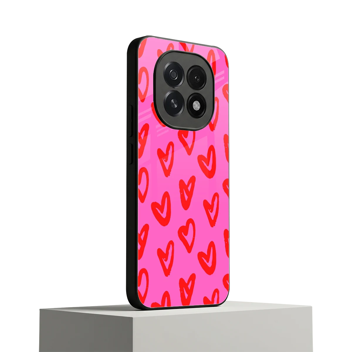 Heart Bloom oppo f29 5g mobile cover | shockproof glass phone case
