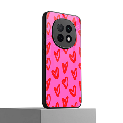 Heart Bloom oppo f29 pro 5g mobile cover | shockproof glass phone case