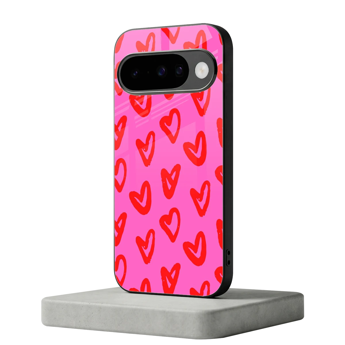 Heart Bloom google pixel 10 mobile cover | shockproof glass phone case