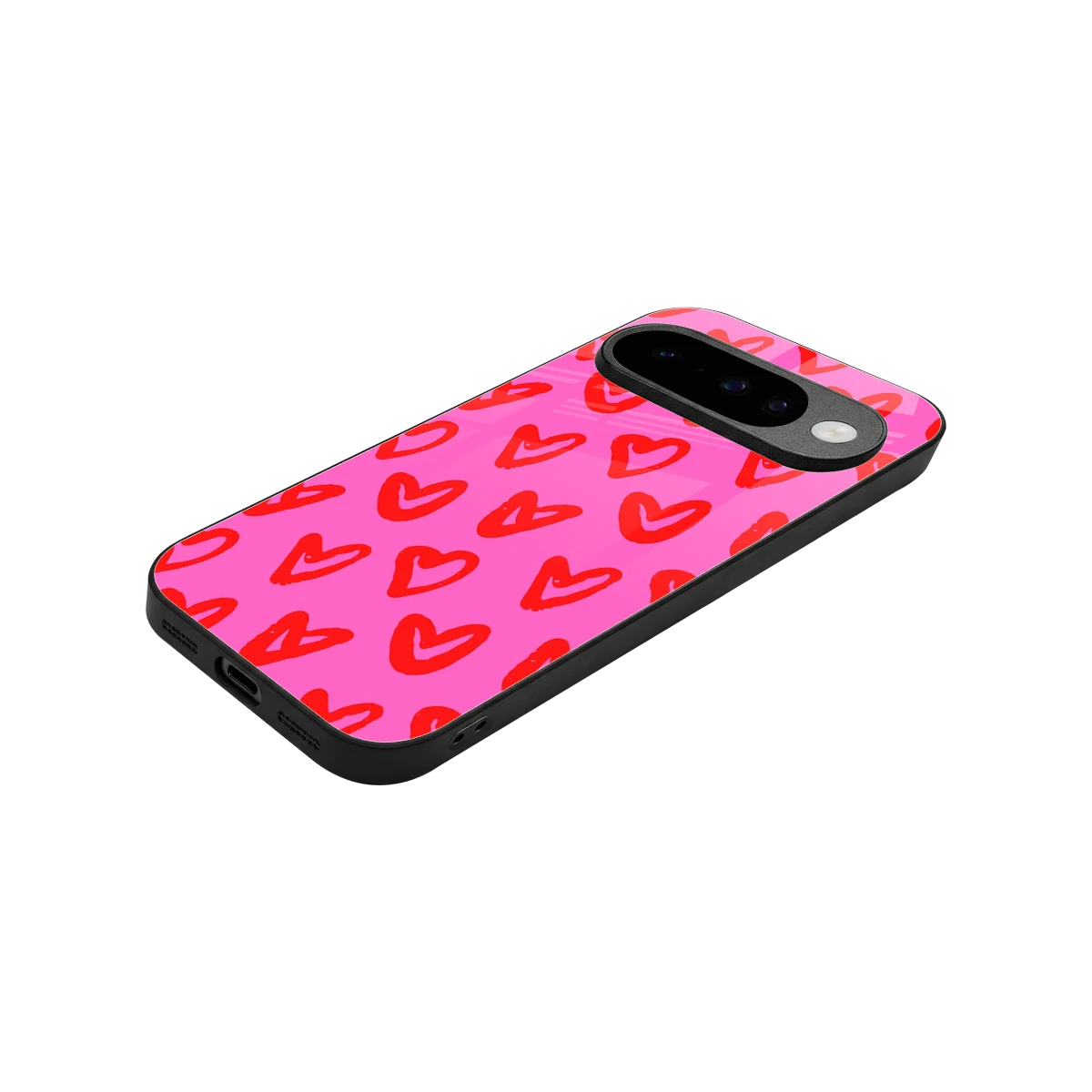 Heart Bloom stylish phone case for google pixel 10 | glossy glass and slim fit