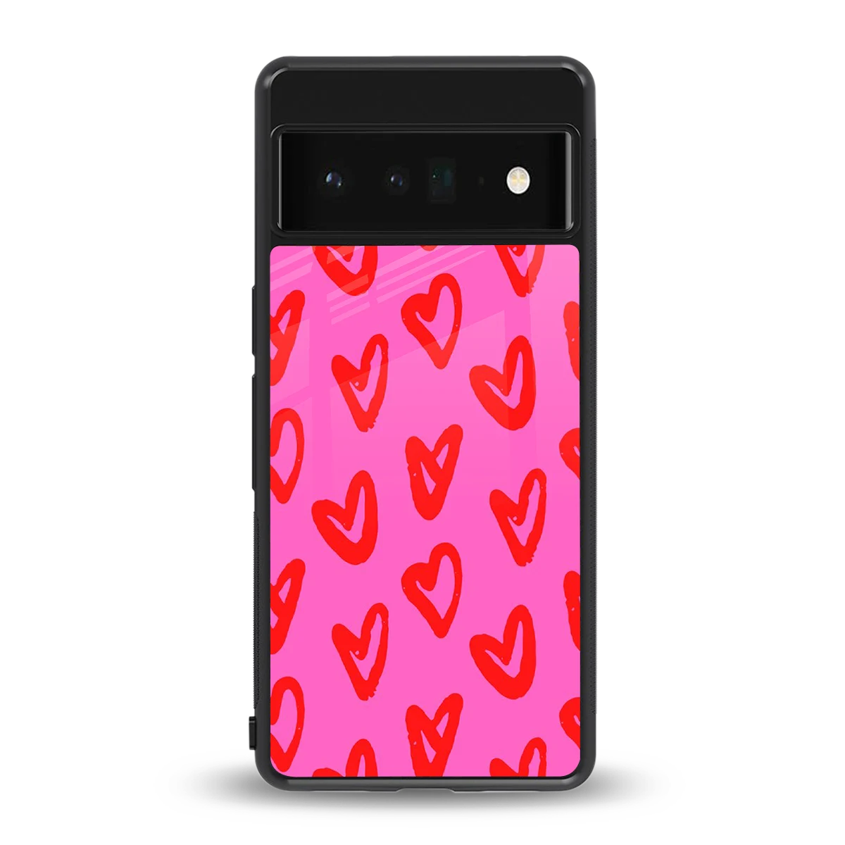 Heart Bloom back phone cover | glass case for google pixel 6 pro
