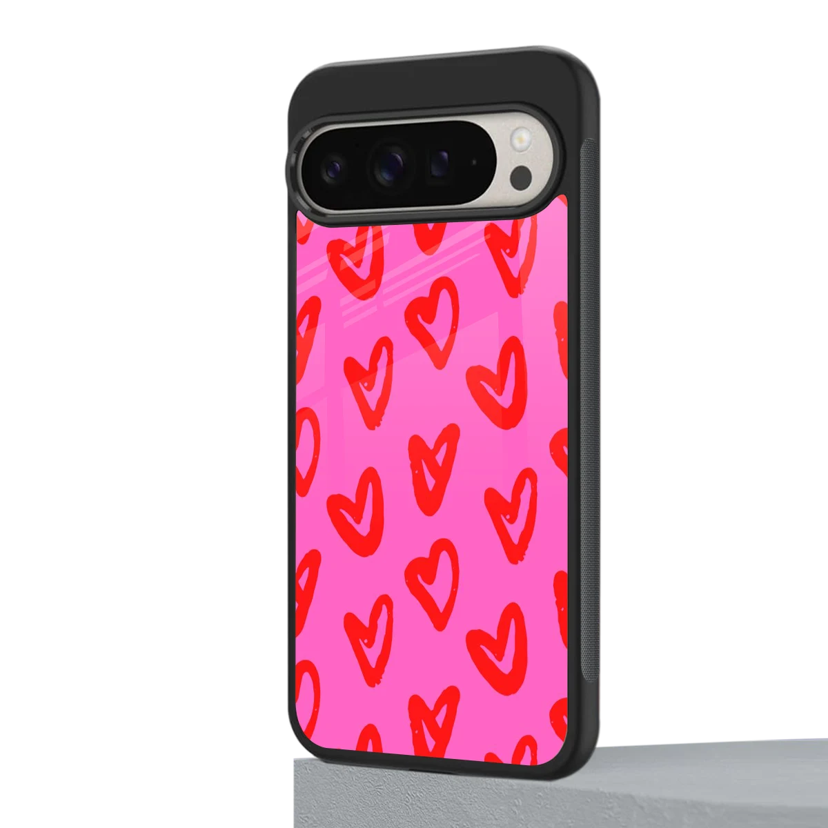 Heart Bloom google pixel 9 pro mobile cover | shockproof glass phone case