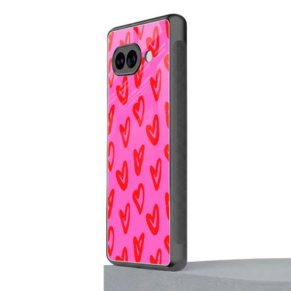 Heart Bloom google pixel 10a mobile cover | shockproof glass phone case
