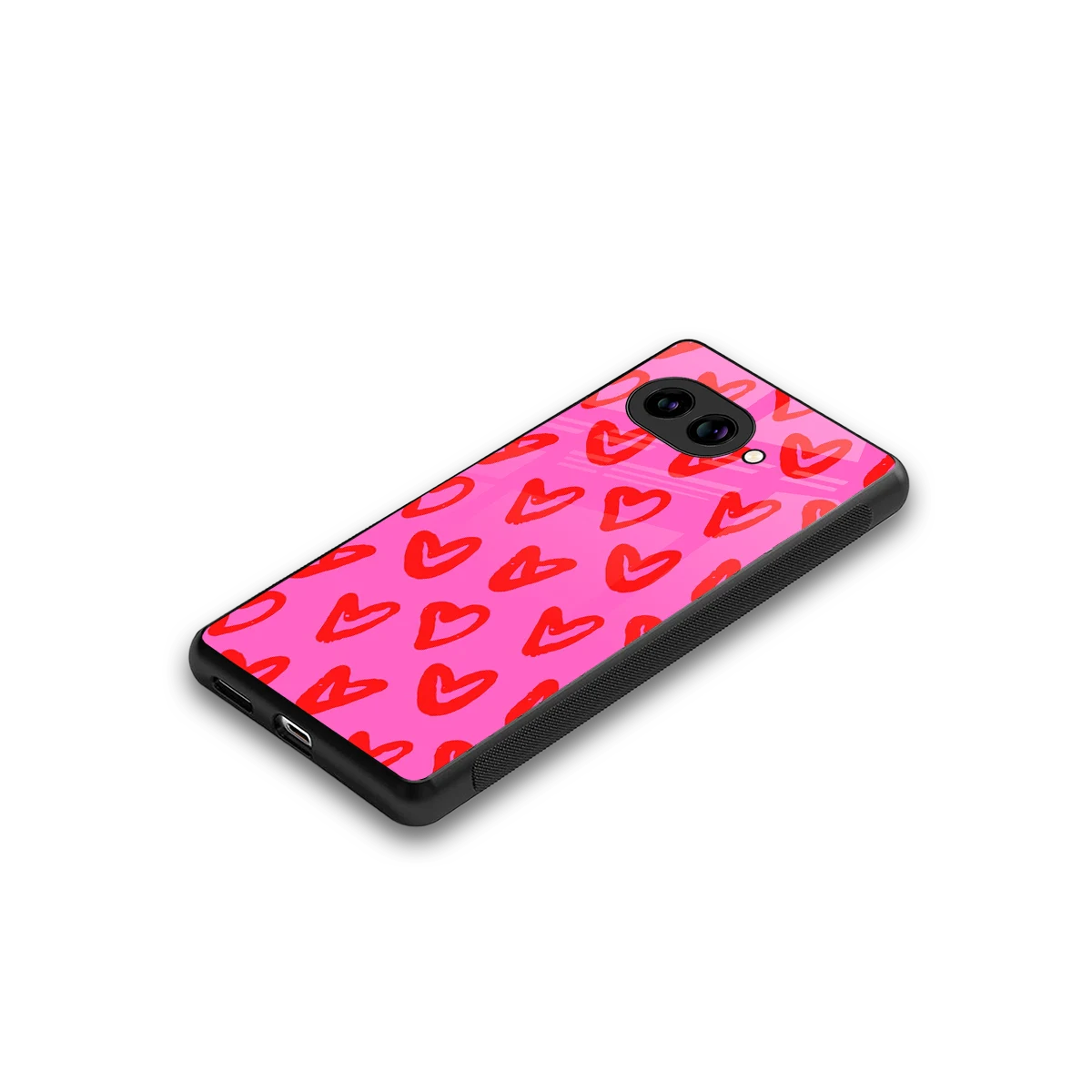 Heart Bloom stylish phone case for google pixel 10a | glossy glass and slim fit