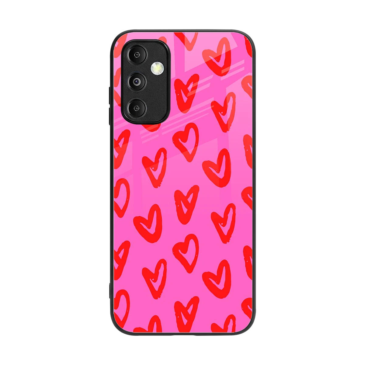 Heart Bloom back phone cover | glass case for samsung galaxy m14 5g