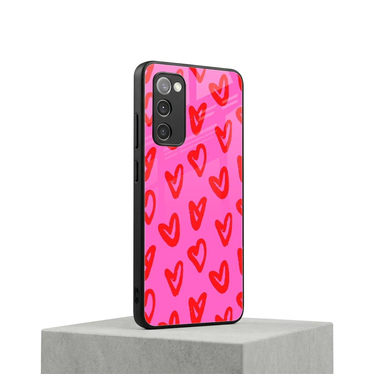 Heart Bloom samsung galaxy s20 fe mobile cover | shockproof glass phone case