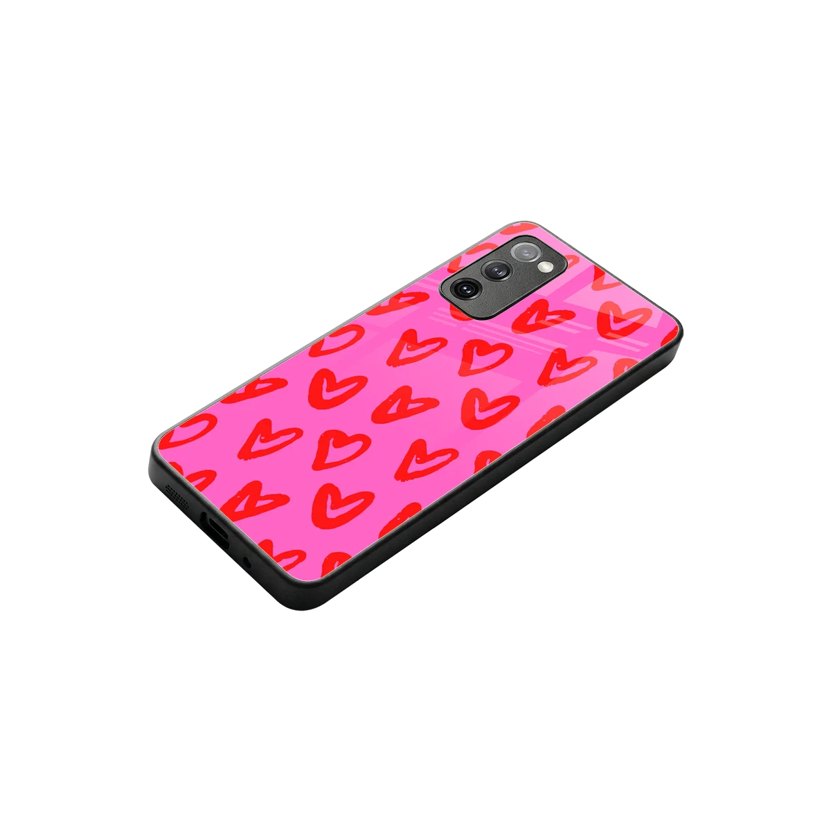 Heart Bloom stylish phone case for samsung galaxy s20 fe | glossy glass and slim fit