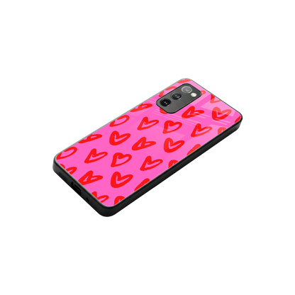 Heart Bloom stylish phone case for samsung galaxy s20 fe | glossy glass and slim fit