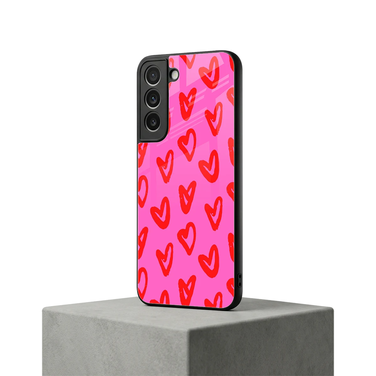 Heart Bloom samsung galaxy s22 mobile cover | shockproof glass phone case