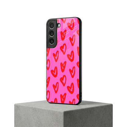 Heart Bloom samsung galaxy s22 mobile cover | shockproof glass phone case