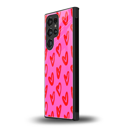 Heart Bloom samsung galaxy s23 ultra mobile cover | shockproof glass phone case