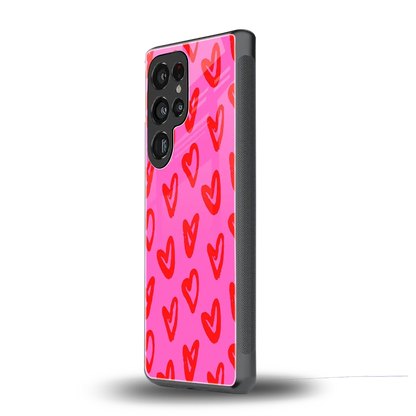 Heart Bloom samsung galaxy s25 ultra mobile cover | shockproof glass phone case