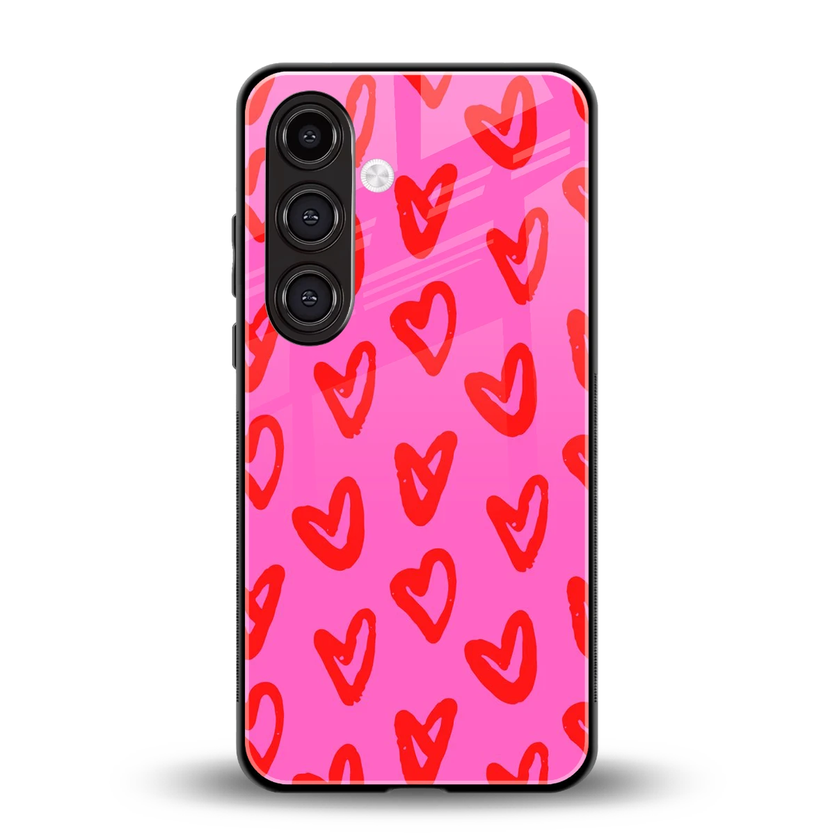 Heart Bloom back phone cover | glass case for samsung galaxy s24