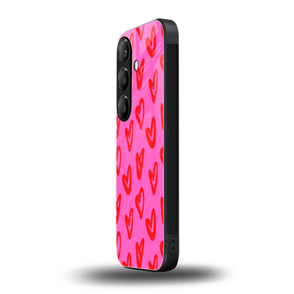 Heart Bloom samsung galaxy s24 mobile cover | shockproof glass phone case