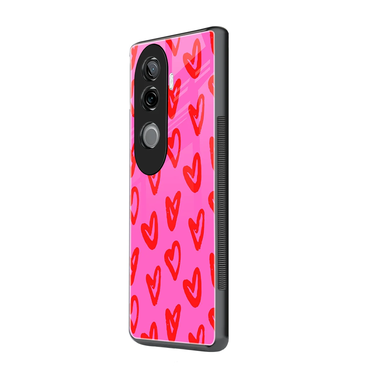 Heart Bloom vivo v40e mobile cover | shockproof glass phone case