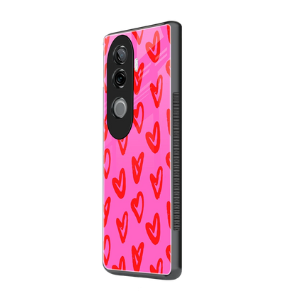 Heart Bloom vivo v40e mobile cover | shockproof glass phone case