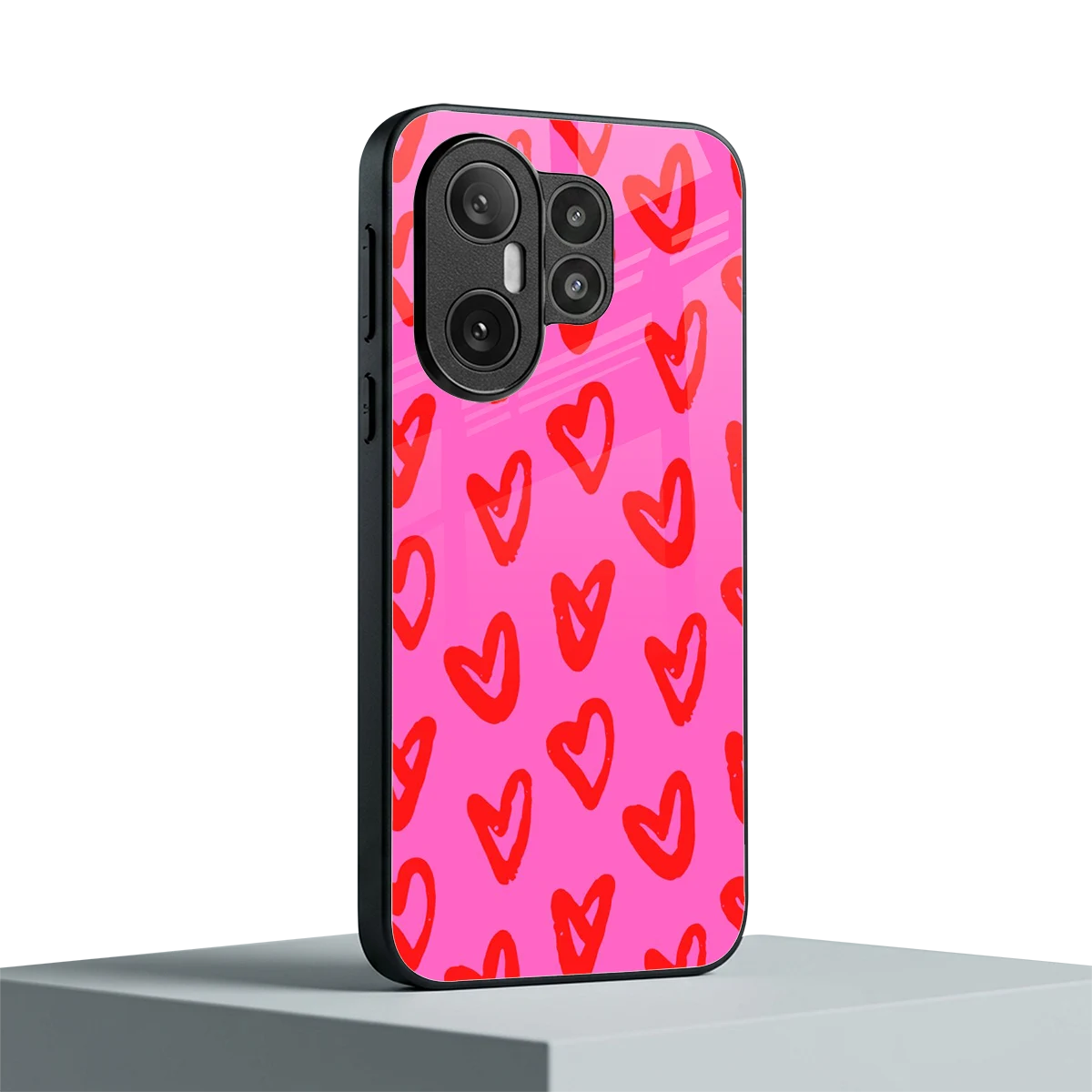 Heart Bloom vivo x200 fe mobile cover | shockproof glass phone case