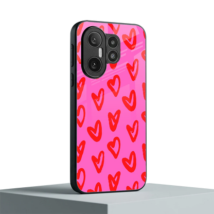 Heart Bloom vivo x200 fe mobile cover | shockproof glass phone case
