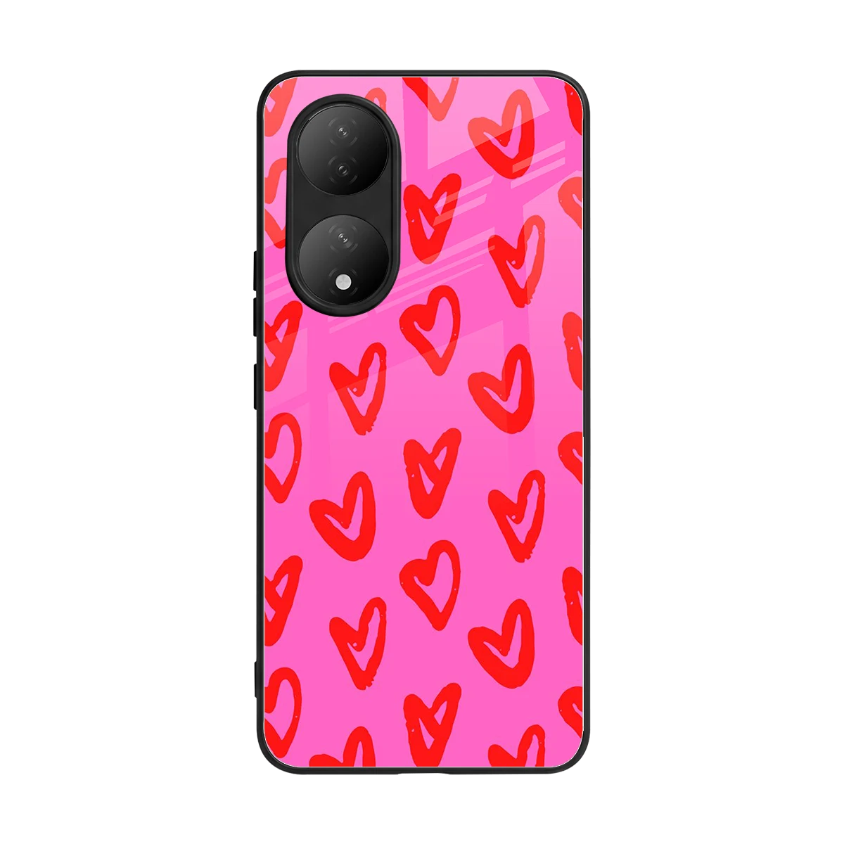 Heart Bloom back phone cover | glass case for Vivo-y100