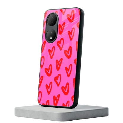 Heart Bloom Vivo-y100 mobile cover | shockproof glass phone case