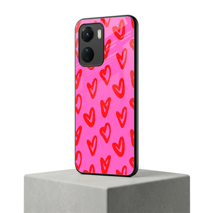 Heart Bloom vivo y16 mobile cover | shockproof glass phone case