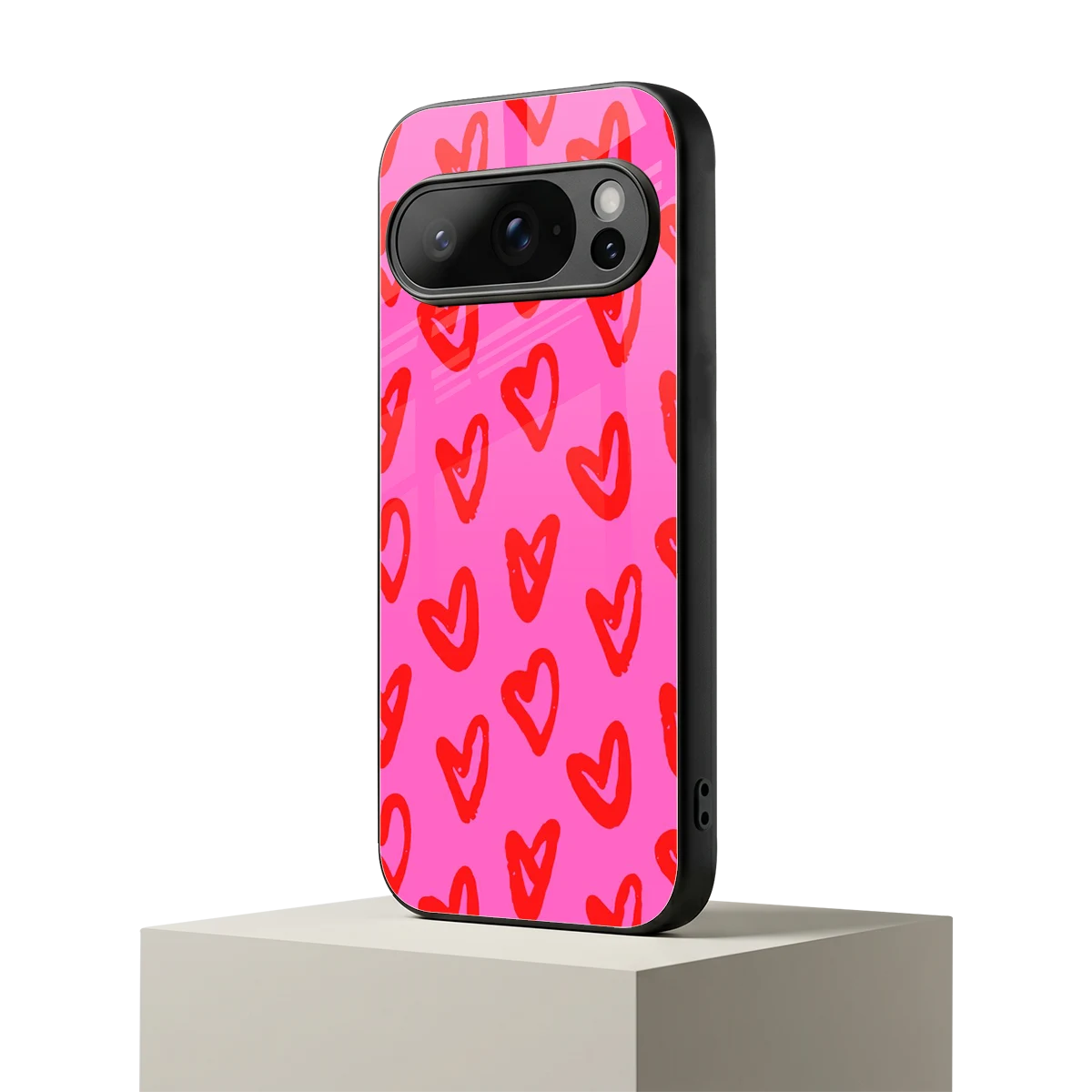 Heart Bloom google pixel 10 pro mobile cover | shockproof glass phone case