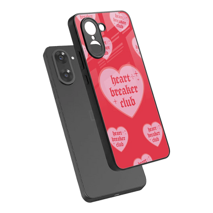 Heart Breaker Club sleek oneplus nord ce5 5g cover with tempered glass back and TPU edges