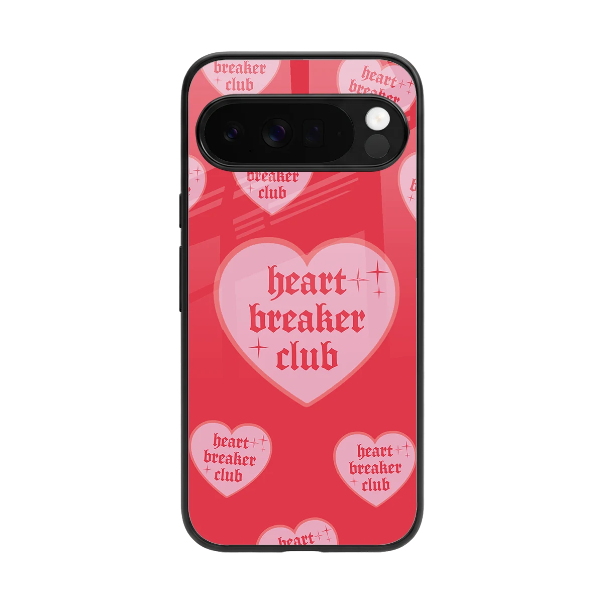 Heart Breaker Club back phone cover | glass case for google pixel 10 pro xl