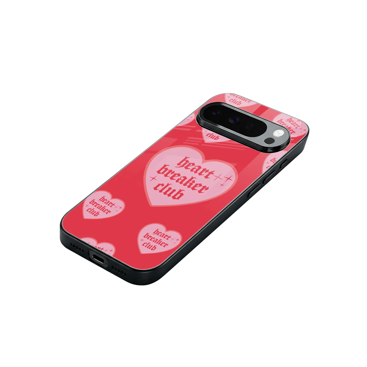 Heart Breaker Club stylish phone case for google pixel 10 pro xl | glossy glass and slim fit