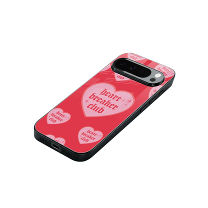 Heart Breaker Club stylish phone case for google pixel 10 pro xl | glossy glass and slim fit