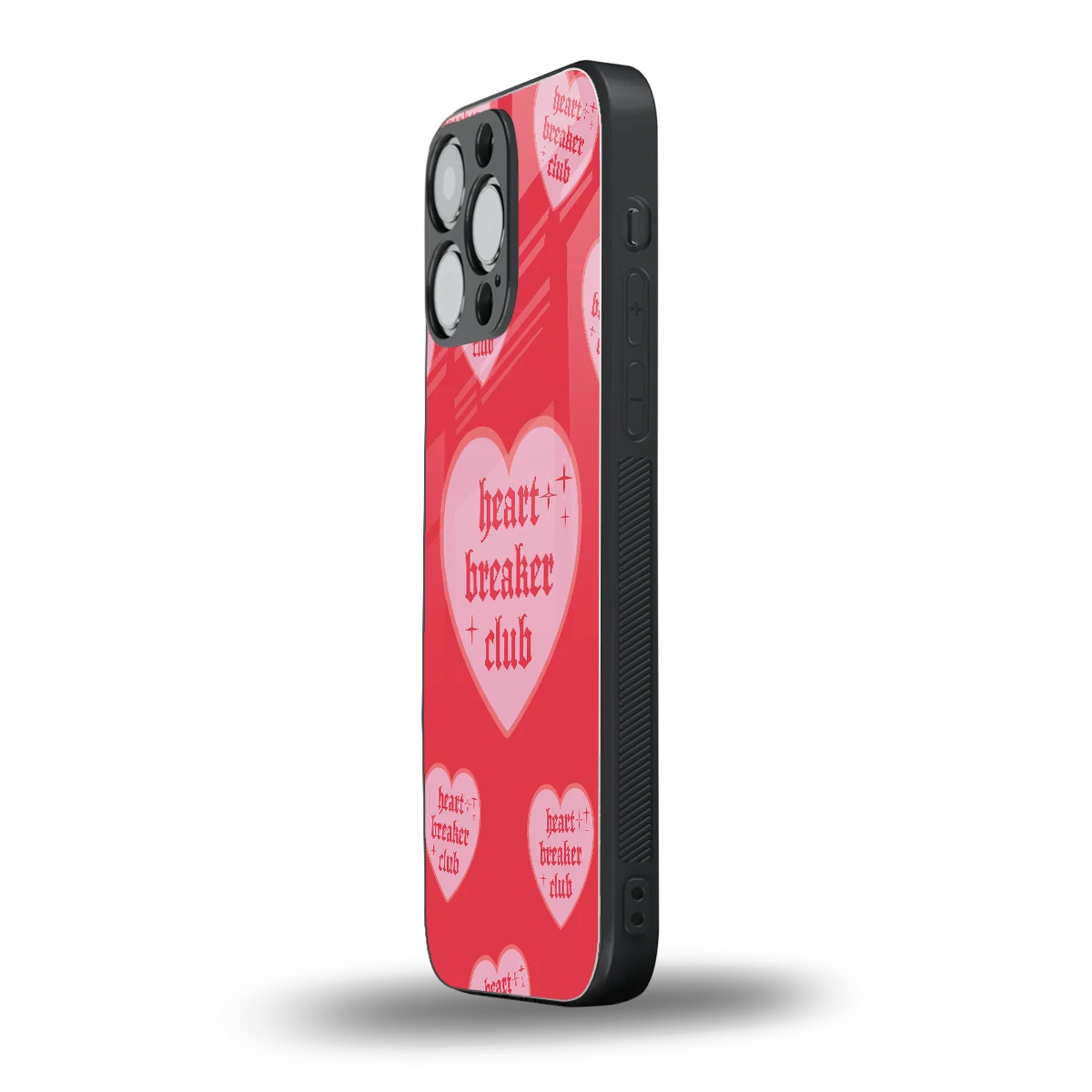 Heart Breaker Club iphone 16 pro max mobile cover | shockproof glass phone case