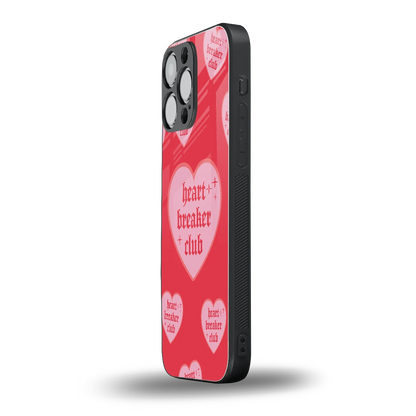Heart Breaker Club iphone 16 pro max mobile cover | shockproof glass phone case