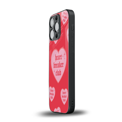 Heart Breaker Club iphone 16 pro mobile cover | shockproof glass phone case