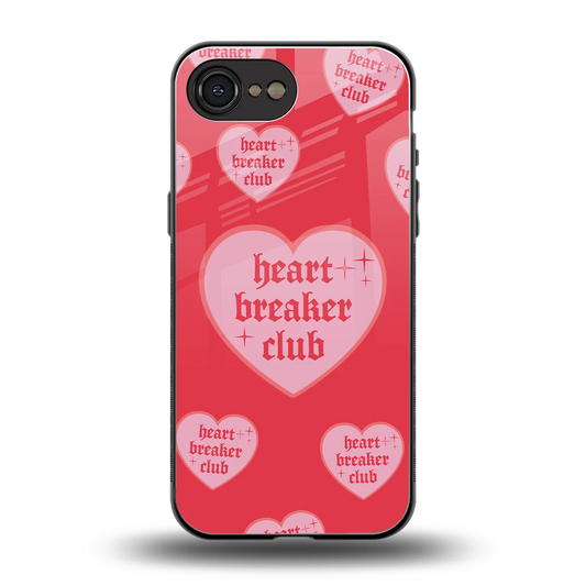 Heart Breaker Club back phone cover | glass case for iphone 17e