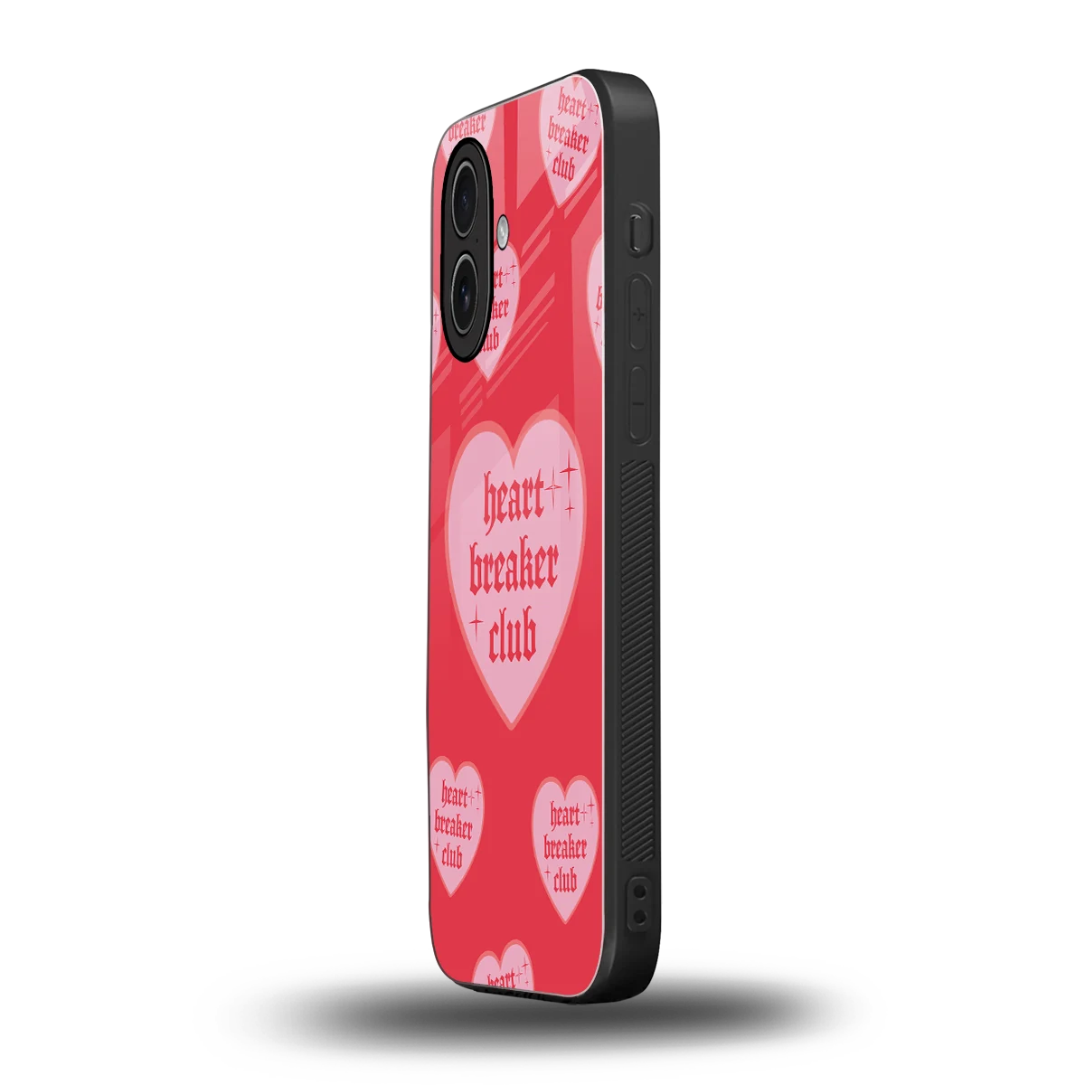 Heart Breaker Club iphone 17 mobile cover | shockproof glass phone case