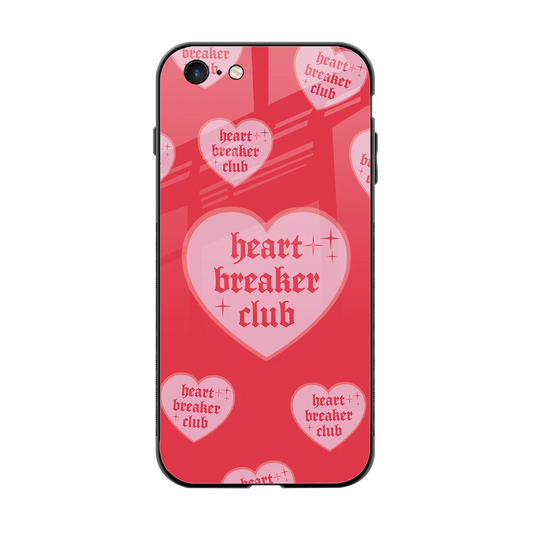 Heart Breaker Club back phone cover | glass case for iphone 6s plus