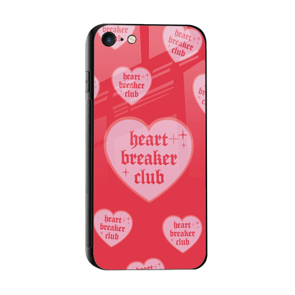 Heart Breaker Club sleek iphone 7 cover with tempered glass back and TPU edges