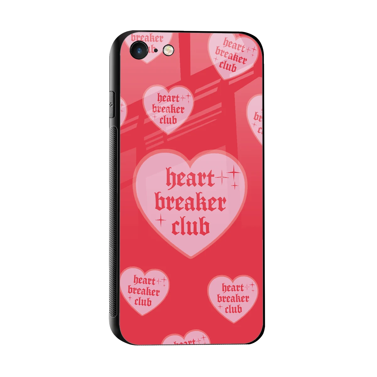 Heart Breaker Club sleek iphone 8 cover with tempered glass back and TPU edges