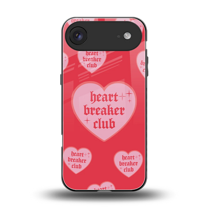 Heart Breaker Club back phone cover | glass case for iphone air