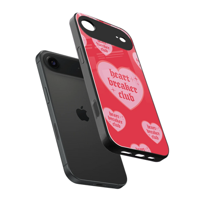 Heart Breaker Club sleek iphone air cover with tempered glass back and TPU edges