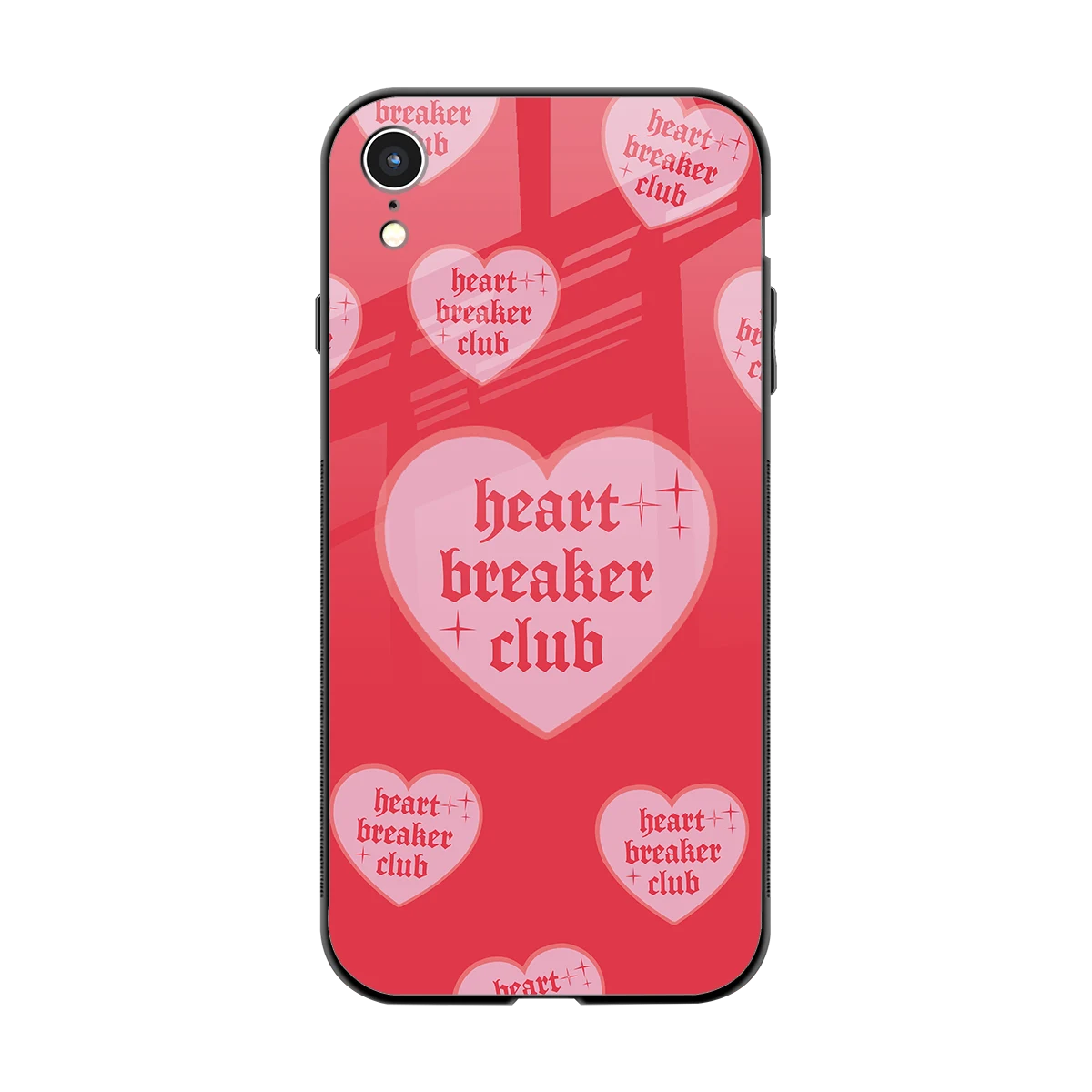 Heart Breaker Club back phone cover | glass case for iphone xr